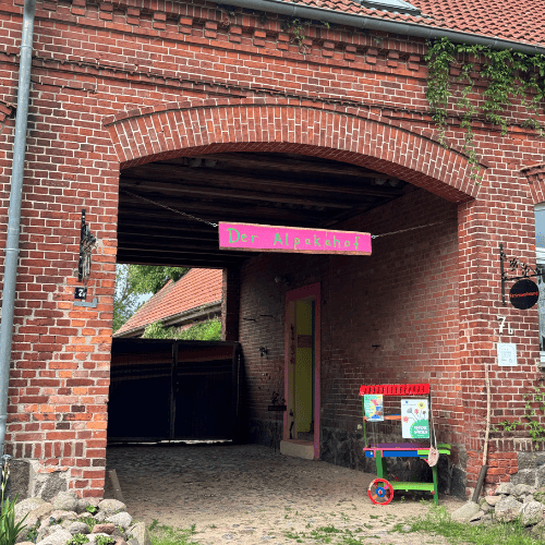 Eingangstor Der Alpakahof Rambow