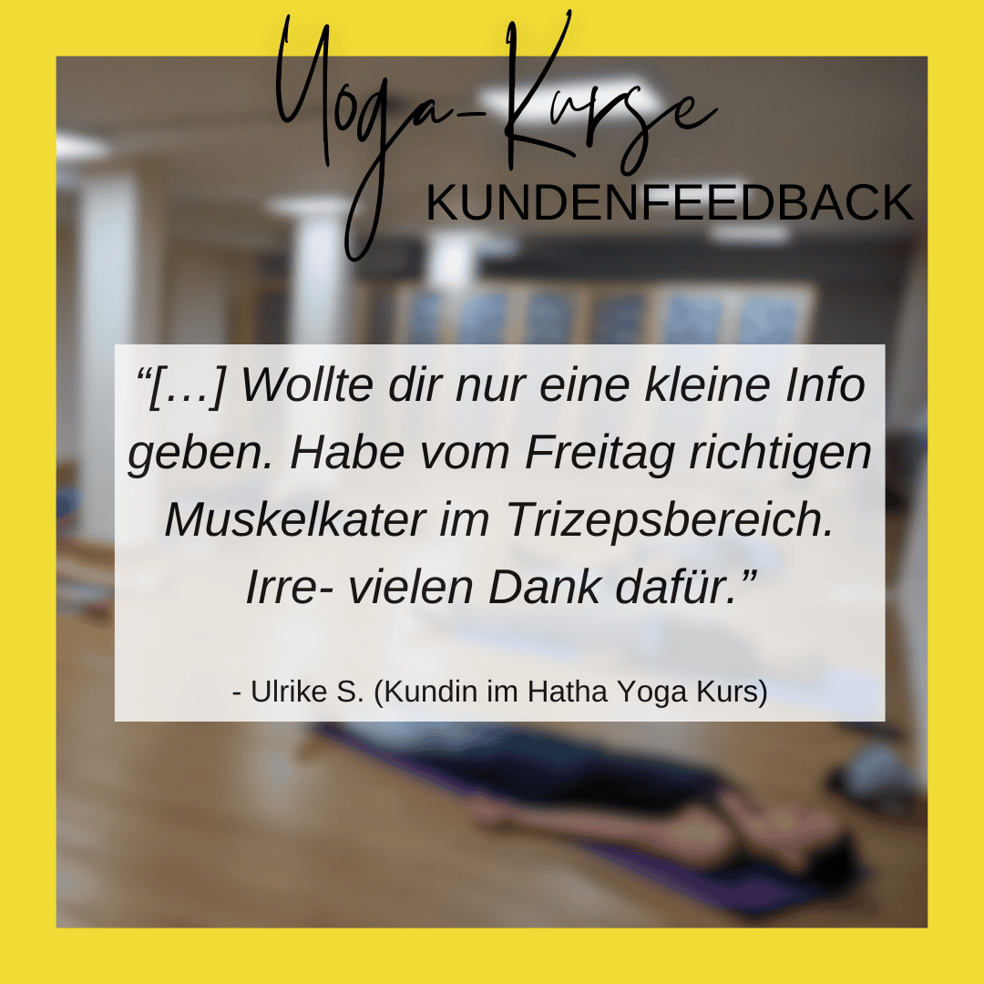 Feedback Hatha Yoga Kurs_UIlrike S. (Kundin)