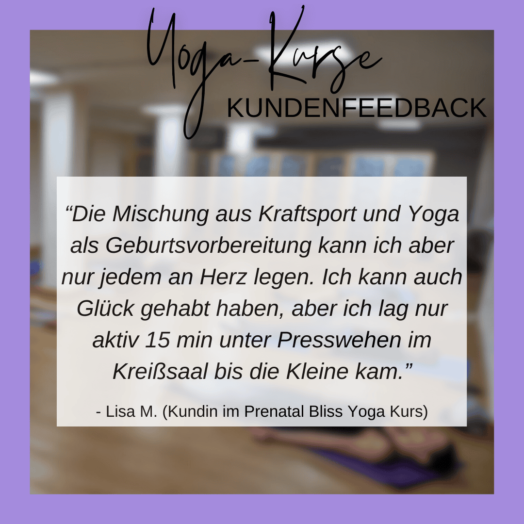 Feedback Lisa M. (Kundin Prenatal Bliss Yoga)