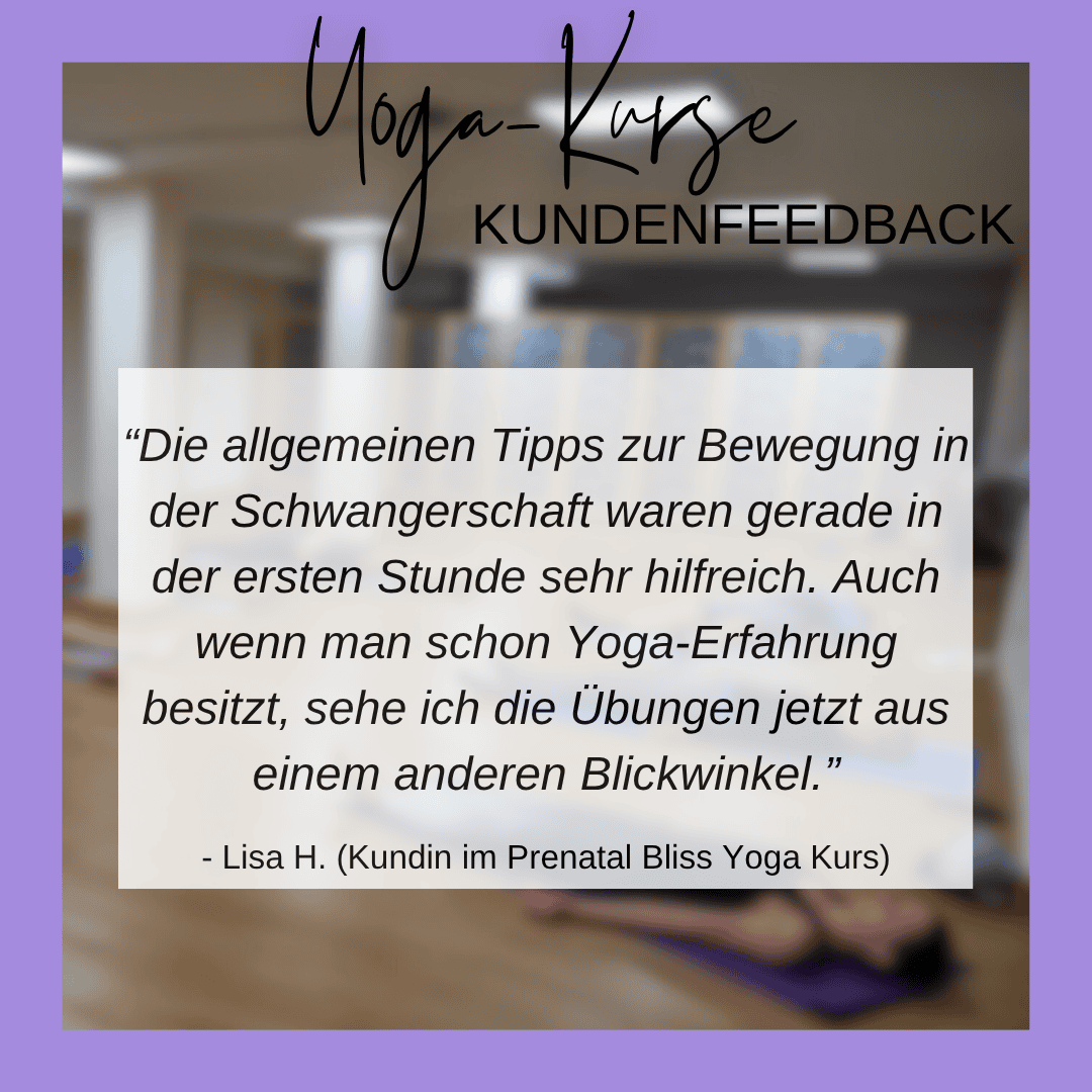 Feedback Prenatal Bliss Yoga_Lisa H. (Kundin)