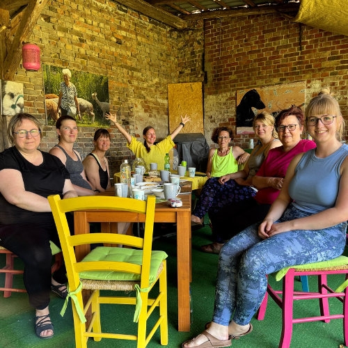 Gruppenbild Kaffee, Tee & Kuchen