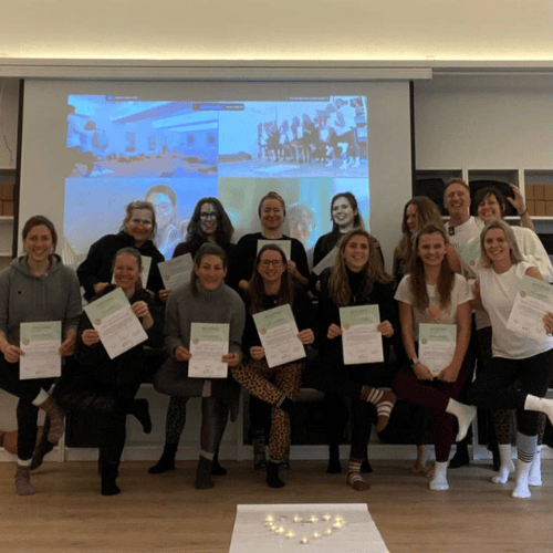 Gruppenbild Abschluss Yogalehrerinnen-Ausbildung 300h