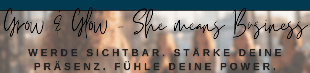 Banner "She Means Business" Event